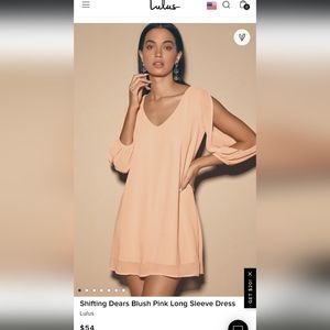 Shifting dear blushing pink dress